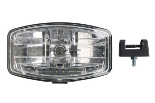 Far universal stanga/dreapta (H7/LED, 24V, latime 245mm, inaltime 147mm, transparent, plastic, negru, lumini pozitie)
