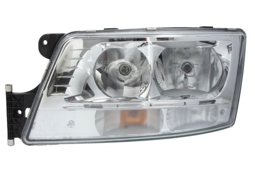 Fat stanga (2*H7/2*LED/PY21W, manual, cu lumina de zi, culoare insert: crom platinat, culoare indicator: transparent) potrivit MAN TGX I 09.16-09.21