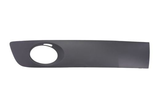 Grila bara fata Dreapta (cu orificii proiector ceata, plastic, negru) potrivit VW MULTIVAN T5, TRANSPORTER T5 04.03-08.15 01.09-03.15