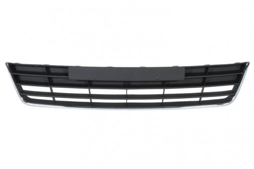 Grila bara fata (Mijloc, cu ornament cromate, plastic, negru) VW TIGUAN 2007-2018