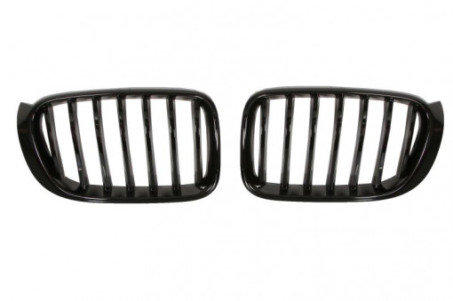 Grila radiator Dreapta/Stanga (Set 2 bucati, pachet M, negru lucios) potrivit BMW X3 (F25), X4 (F26) 1.6-3.0D 09.10-03.18 -05.18