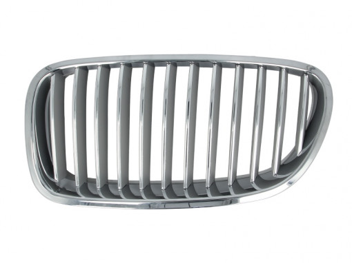 Grila radiator Stanga (argintiu/crom) potrivit BMW 5 (F10), 5 (F11) 2.0-4.4 06.09-02.17
