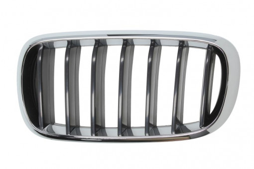 Grila radiator Stanga BASIS, crom/negru potrivit BMW X5 F15, F85, X6 F16, F86 2.0D-4.4 2013-2019