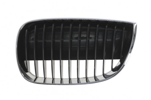 Grila radiator Stanga (crom/negru) potrivit BMW 1 (E81), 1 (E87) 1.6-3.0 06.04-09.12 -03.07
