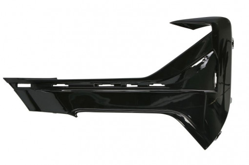 Grila ventilatie bara protectie fata stanga (superior, cu orificii lampa ceata, negru lucios, SPORT) potrivit BMW X1 F48 07.19-05.22