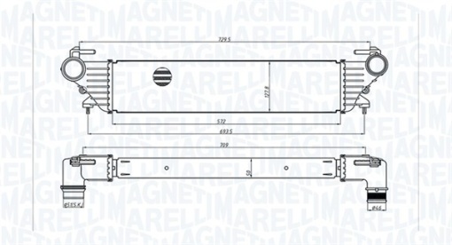 Intercooler potrivit FIAT 500L, TIPO 0.9-1.6D 09.12- - Img 1