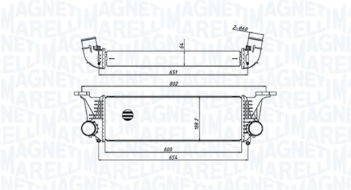Intercooler potrivit IVECO DAILY V, DAILY VI 2.3D/3.0D 09.11-