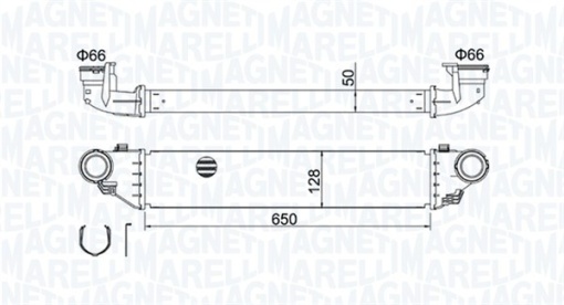 Intercooler potrivit MERCEDES C (CL203), C T-MODEL (S203), C (W203), CLC (CL203), CLK (A209), CLK (C209), SLK (R171) 1.8-2.7D 05.00-06.11