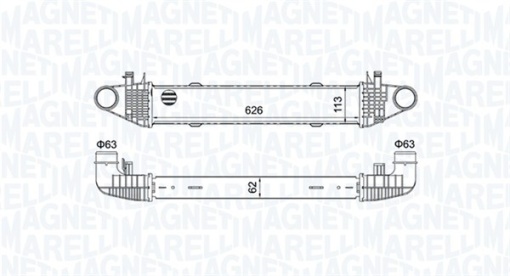 Intercooler potrivit MERCEDES C T-MODEL (S204), C (W204), E (W212) 1.8/1.8CNG/2.1D 01.07-12.15