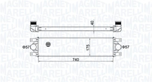 Intercooler potrivit NISSAN INTERSTAR; OPEL MOVANO A; RENAULT MASTER II 1.9D-3.0D 12.97-