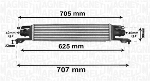 Intercooler potrivit OPEL CORSA D, CORSA D/HATCHBACK 1.3D 07.06-08.14