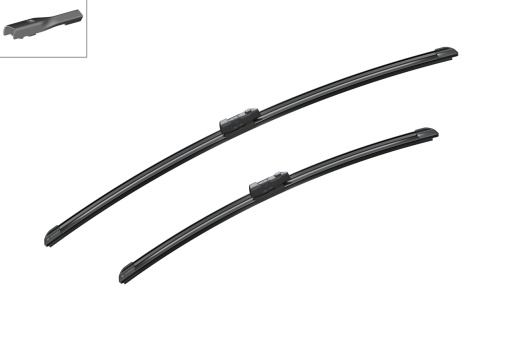 Lamela stergator (2 buc.) Aerotwin 650/500mm potrivit ALFA ROMEO TONALE; AUDI E-TRON, Q8; JAGUAR I-PACE; PORSCHE TAYCAN, TAYCAN CROSS TURISMO, TAYCAN SPORT TURISMO; SSANGYONG MUSSO 07.17-