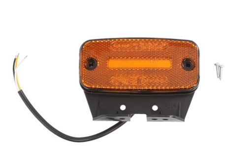 Lumina clarificare lumini, portocaliu, LED, inaltime 54,2mm; latime 114,4mm; adancime 22,3mm lungimea cablu 220mm, cu suport, 12/24V