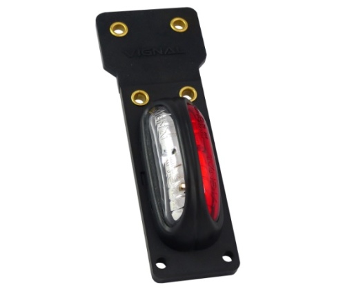 Lumina clarificare lumini stanga/dreapta, forma: dreptunghiular, rosu/alb, LED, cu suport, 12/24V - Img 1