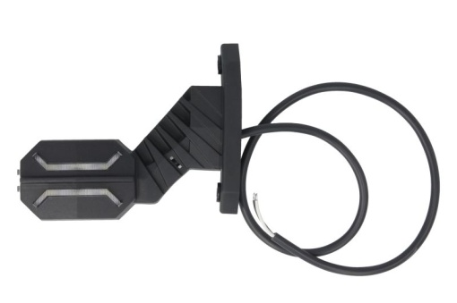 Lumina delimitare stanga; Dragon, forma: dreptunghiular, portocaliu/rosu/alb, LED lungime cablu 600mm, brat scurt, 12/24V (IP68, Dragon)