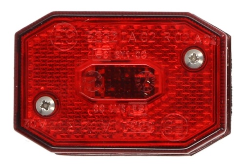 Lumina delimitare stanga/dreapta; FLEXIPOINT, forma: dreptunghiular, rosu, inaltime 64mm; latime 44mm; adancime 28mm (FLEXIPOINT)