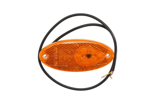 Lumina delimitare stanga/dreapta, galben, LED, inaltime 13mm; latime 102mm; adancime 45mm, surub/fixare orizontala, lungime cablu 500mm, 24V (IP5K9K)
