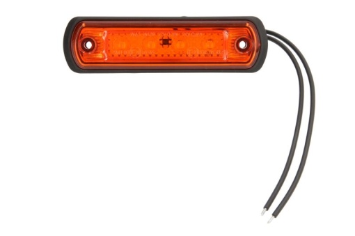 Lumina delimitare stanga/dreapta, portocaliu, LED, inaltime 31mm; latime 110mm; adancime 13mm lungime cablu 220mm, 12/24V
