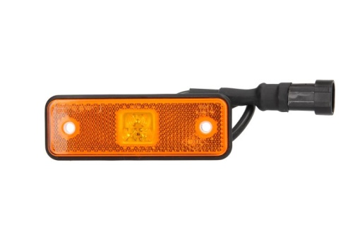 Lumina delimitare stanga/dreapta, portocaliu, LED, inaltime 36mm; latime 103mm; adancime 10,4mm lungime cablu 300mm, fara prindere, 12/24V (conector: SUPERSEAL 2PIN)