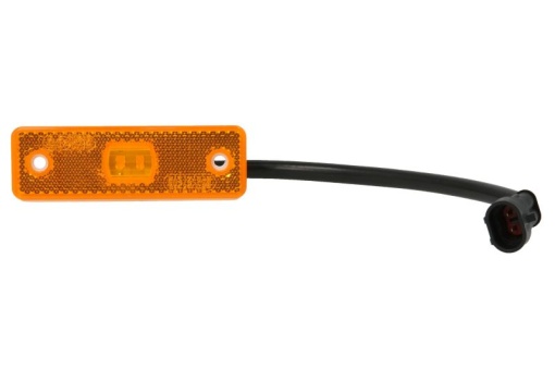 Lumina delimitare stanga/dreapta, portocaliu, LED, inaltime 38,5mm; latime 98mm; adancime 25mm fara prindere, 12/24V (conector: SUPERSEAL 2PIN)
