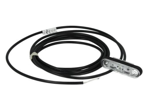 Lumina delimitare stanga/dreapta; POSIPOINT II, alb, LED, inaltime 24,3mm; latime 81,4mm; adancime 20mm lungime cablu 3500mm, 12/24V (POSIPOINT II)