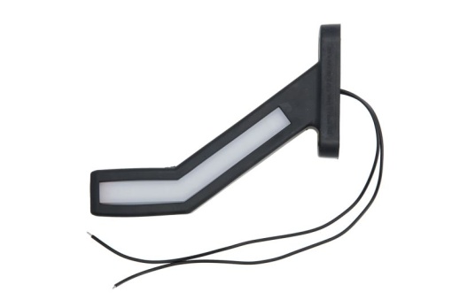 Lumina delimitare stanga, portocaliu/rosu/alb, LED lungime cablu 240mm, pe brațul lung, 12/24V (tip: neon)