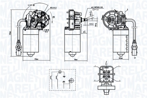 Motor stergator fata potrivit CITROEN XSARA PICASSO 12.99-06.12