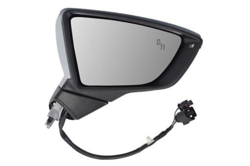 Oglinda dreapta (electric, convex, cu incalzire, asistent pentru schimbarea benzii, grunduit, cu semnalizator) potrivit SEAT ARONA KJ, IBIZA V 6F 06.17- - Img 1