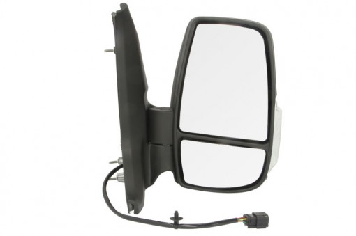 Oglinda laterala Dreapta electric, convexa, incalzita, crom, mic de statura, pliabil electric potrivit FORD TRANSIT, TRANSIT V363