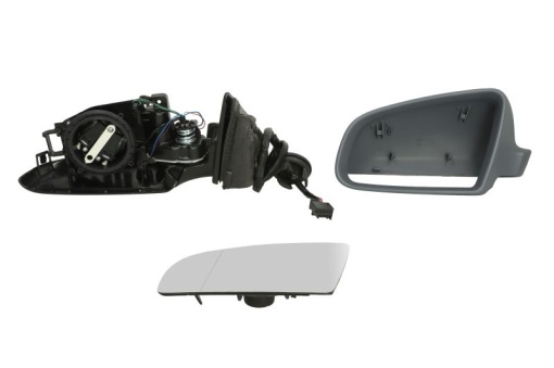 Oglinda laterala Stanga (electric, asferice, incalzita, pliabil electric, versiunea 3d) potrivit AUDI A3, A4 B6 -05.08