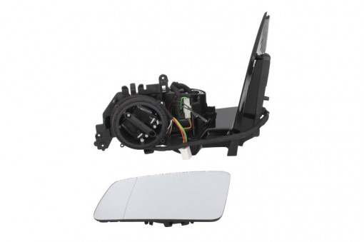Oglinda laterala Stanga electrica, asferica, incalzita, crom, pliabil electric, nici o locuinta potrivit MERCEDES A W176, B SPORTS TOURER W246, W242, GLK X204 - Img 1
