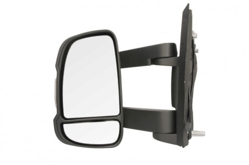 Oglinda stanga manuala crom, lung CITROEN JUMPER; FIAT DUCATO; PEUGEOT BOXER intre 2006-2014 - Img 1