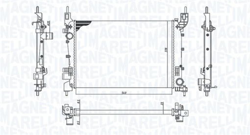 Radiator motor (Manual) potrivit FIAT LINEA 1.4