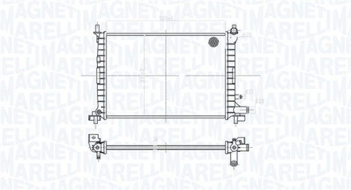 Radiator motor (Manual) potrivit FORD FIESTA IV, FIESTA/MINIVAN; MAZDA 121 III 1.0/1.3