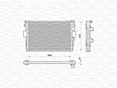 Radiator motor (Manual) potrivit IVECO DAILY III; FIAT MAREA 1.6/2.8D