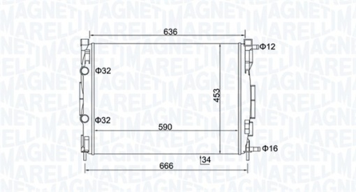 Radiator motor (Manual) potrivit RENAULT GRAND SCENIC II, MEGANE II, MEGANE II/KOMBI, SCENIC II 1.5D-2.0