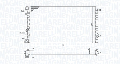 Radiator motor (Manual) potrivit VW NEW BEETLE 1.4-2.5