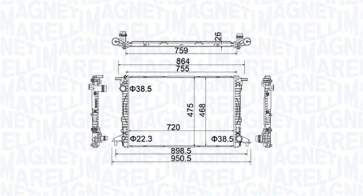 Radiator motor potrivit AUDI A4 ALLROAD B9, A4 B9, A5, A6 C8, A8 D5, Q7 3.0/3.0D/3.0DH