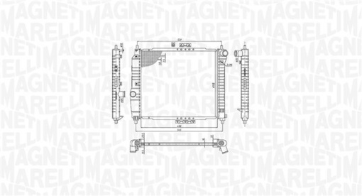 Radiator motor potrivit CHEVROLET AVEO / KALOS; DAEWOO KALOS 1.2/1.4