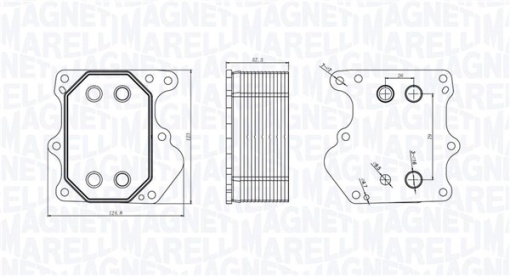 Radiator ulei potrivit CITROEN JUMPER II; FIAT DUCATO; FORD TOURNEO CUSTOM V362, TRANSIT, TRANSIT CUSTOM V362, TRANSIT TOURNEO, TRANSIT V363; PEUGEOT BOXER 2.2D 04.06- - Img 1