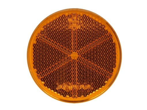 Reflector rotund (portocaliu, autoadeziv, diametru: 61mm)