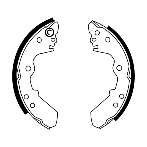 Sabot frana potrivit ISUZU CAMPO, KB, MIDI, PICKUP, TF, TFR/TFS, TROOPER I; OPEL CAMPO, FRONTERA A, FRONTERA A SPORT 2.0-3.5 01.83-09.03 - Img 1