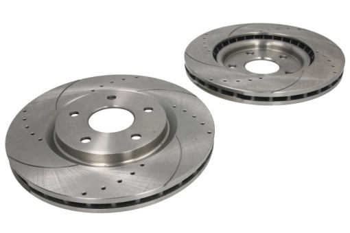 Set disc frana 2 buc., SPEEDMAX, internally ventilated, Cut-Drilled, fata ; stanga/dreapta, diametru exterior 330 mm, grosime 28 mm, potrivit CHRYSLER PACIFICA, TOWN & COUNTRY 2.0D-4.0 10.07-
