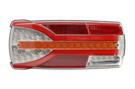 Stop spate stanga CARMEN (LED, 12/24V, cu intermitent, cu far ceață, lumina de marșarier, cu stop, lumină de parcare, reflector, alb )