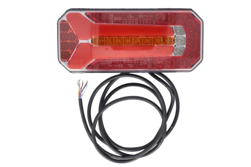 Stop spate stanga/dreapta W150DD (LED, 12/24V, cu intermitent, cu lumini ceata, lumina de marșarier, cu stop, lumina de parcare, reflector, rear clearance, indicator dinamic, lungime cablu: 0,2m, bolts)