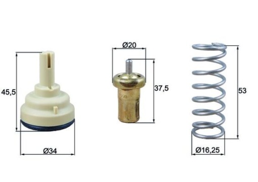 Termostat lichid racire (105°C) potrivit SEAT ALTEA, ALTEA XL, LEON, TOLEDO III; SKODA OCTAVIA II, RAPID, SUPERB II, YETI; VW EOS, GOLF PLUS, GOLF PLUS V, GOLF V, GOLF VI 1.4/1.6 05.07-07.18 - Img 1