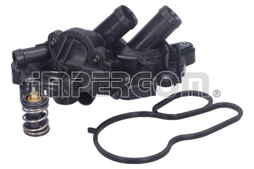 Termostat lichid racire (80; 87°C, in carcasa, cu termostat) potrivit AUDI A1, A1 CITY CARVER, A3, A4 B9, A5, Q2, Q3; CUPRA FORMENTOR; SEAT ALHAMBRA, ARONA, ATECA, IBIZA IV 1.0-1.6 05.08-
