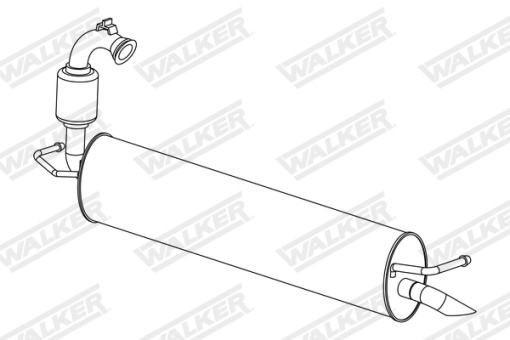 Toba esapament finala potrivit RENAULT TWINGO III; SMART FORFOUR, FORTWO 0.9/1.0 07.14-