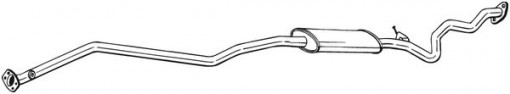 Toba esapament intermediara potrivit BMW 3 (E90), 3 (E91) 1.6/2.0 09.05-10.11