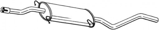 Toba esapament intermediara potrivit MERCEDES VIANO (W639), VITO / MIXTO (W639), VITO (W639) 2.0D/2.2D 09.03-